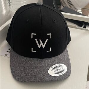 Wyze Black and Gray Snapback Hat